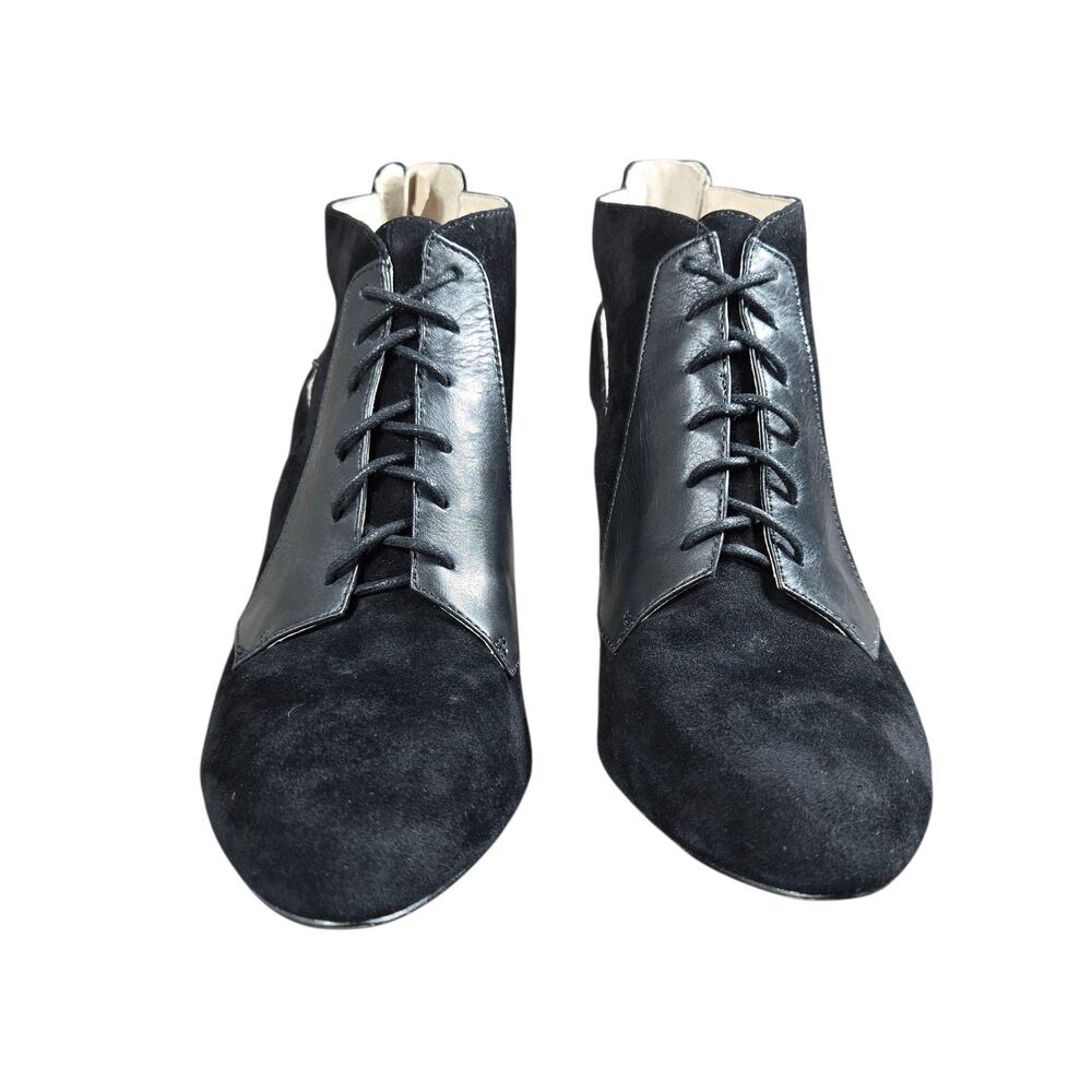 Louise et Cie Shoes Womens Size 8M Suede Leather Cutout Lace Up Heels Booties - Picture 7 of 11